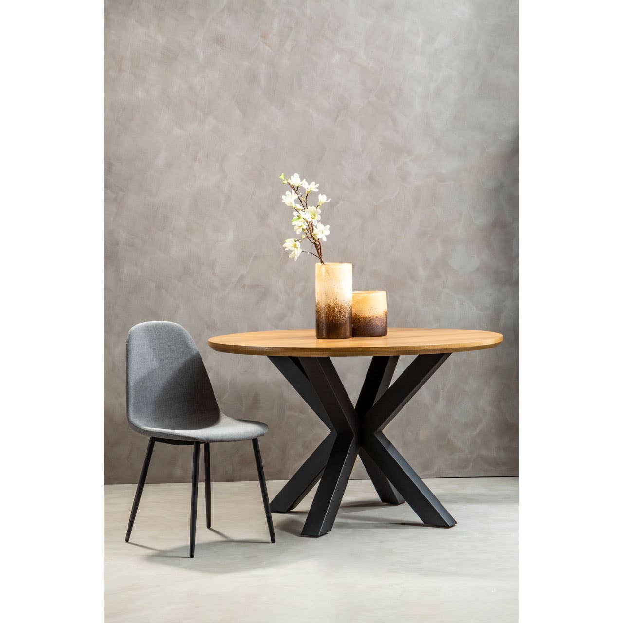 Noosa & Co. Dining Salford Dining Table With Black Powder Legs House of Isabella UK