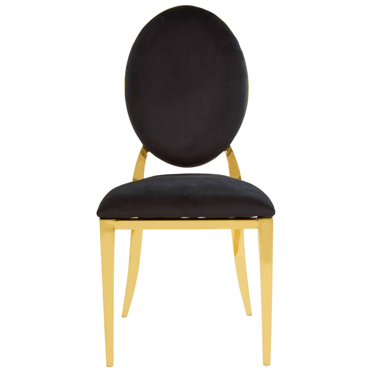 Noosa & Co. Dining Sarita Stackable Gold Finish Dining Chair House of Isabella UK