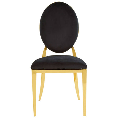 Noosa & Co. Dining Sarita Stackable Gold Finish Dining Chair House of Isabella UK