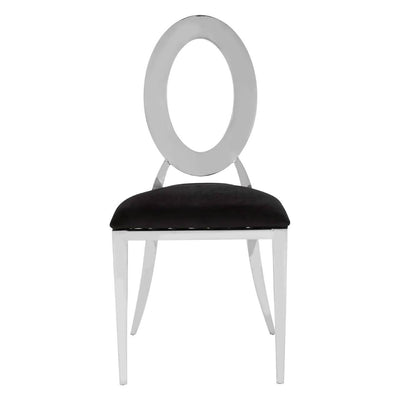 Noosa & Co. Dining Sarita Stackable Silver Frame Dining Chair House of Isabella UK