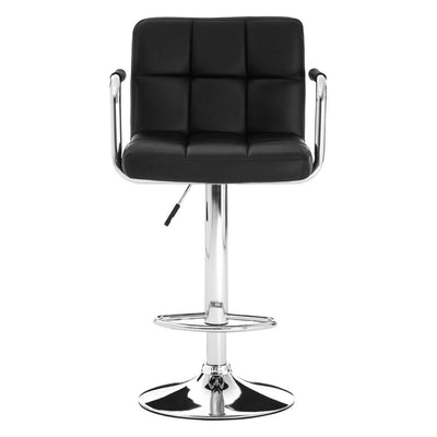 Noosa & Co. Dining Starz Black Leather Effect Bar Chair House of Isabella UK