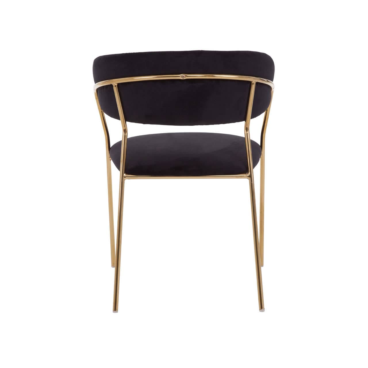 Noosa & Co. Dining Tamzin Black Channel Gold Finish Dining Chair House of Isabella UK