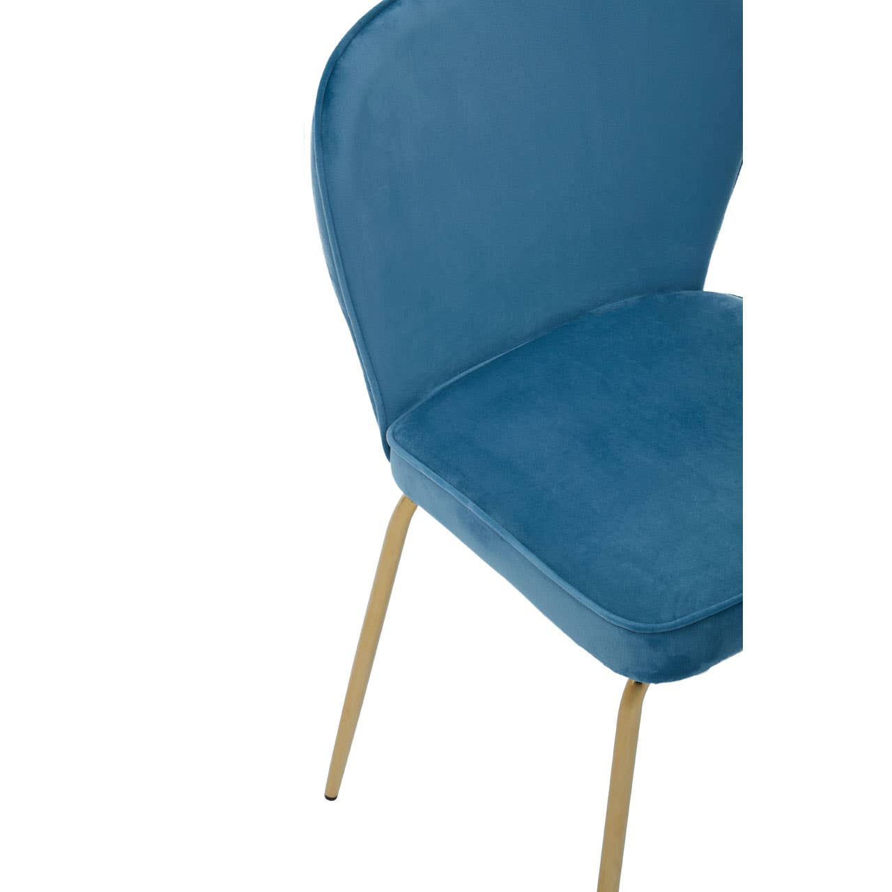 Noosa & Co. Dining Tamzin Blue Velvet Tapered Back Dining Chair House of Isabella UK