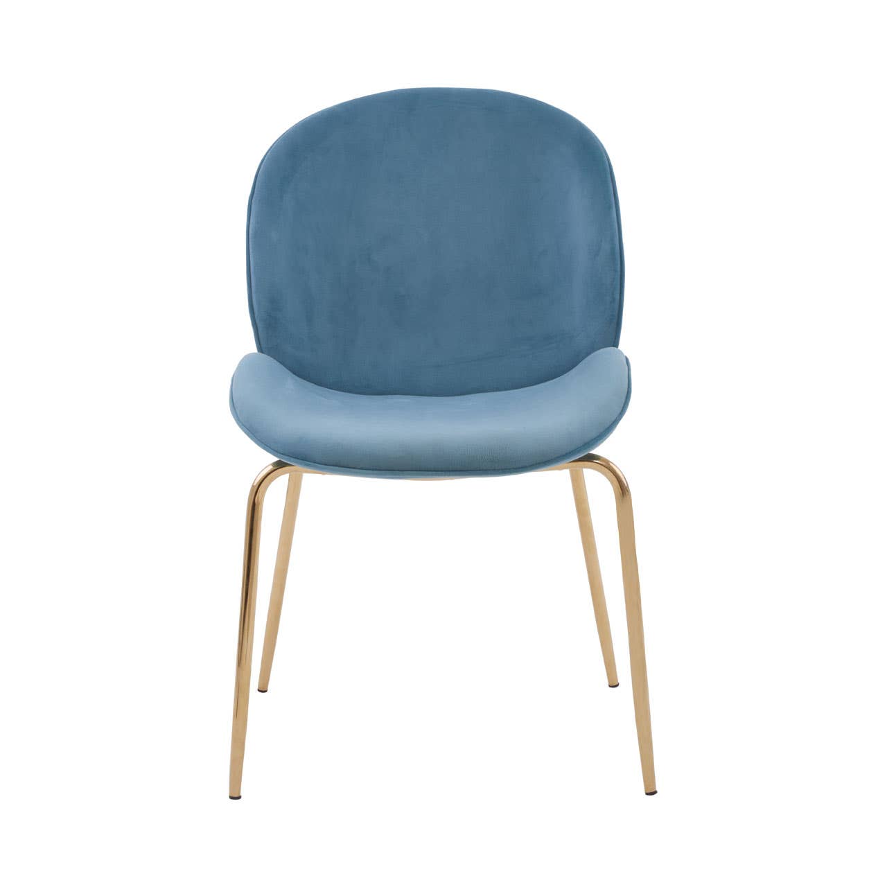 Noosa & Co. Dining Tamzin Blue Winged Gold Finish Dining Chair House of Isabella UK