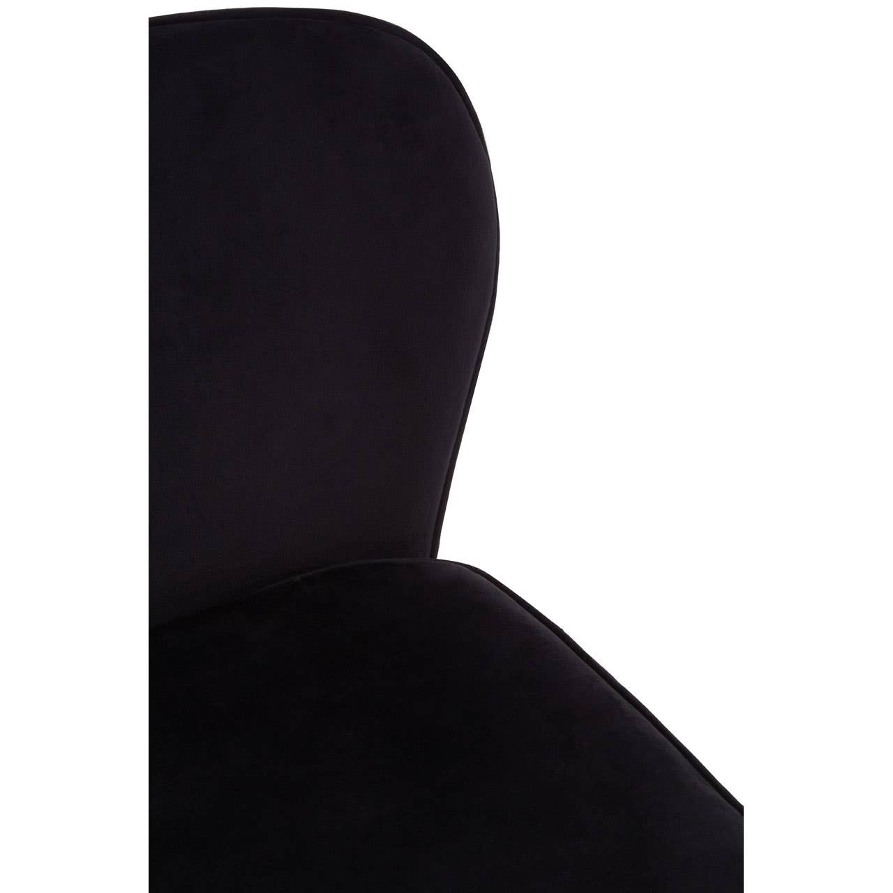 Noosa & Co. Dining Tamzin Curved Black Chrome Finish Dining Chair House of Isabella UK
