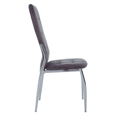 Noosa & Co. Dining Tamzin Grey Velvet High Back Dining Chair House of Isabella UK