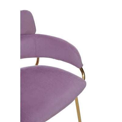 Noosa & Co. Dining Tamzin Pink Velvet Bar Chair House of Isabella UK