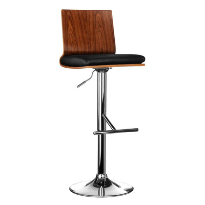 Noosa & Co. Dining Walnut And Black Bar Chair With Square Back House of Isabella UK