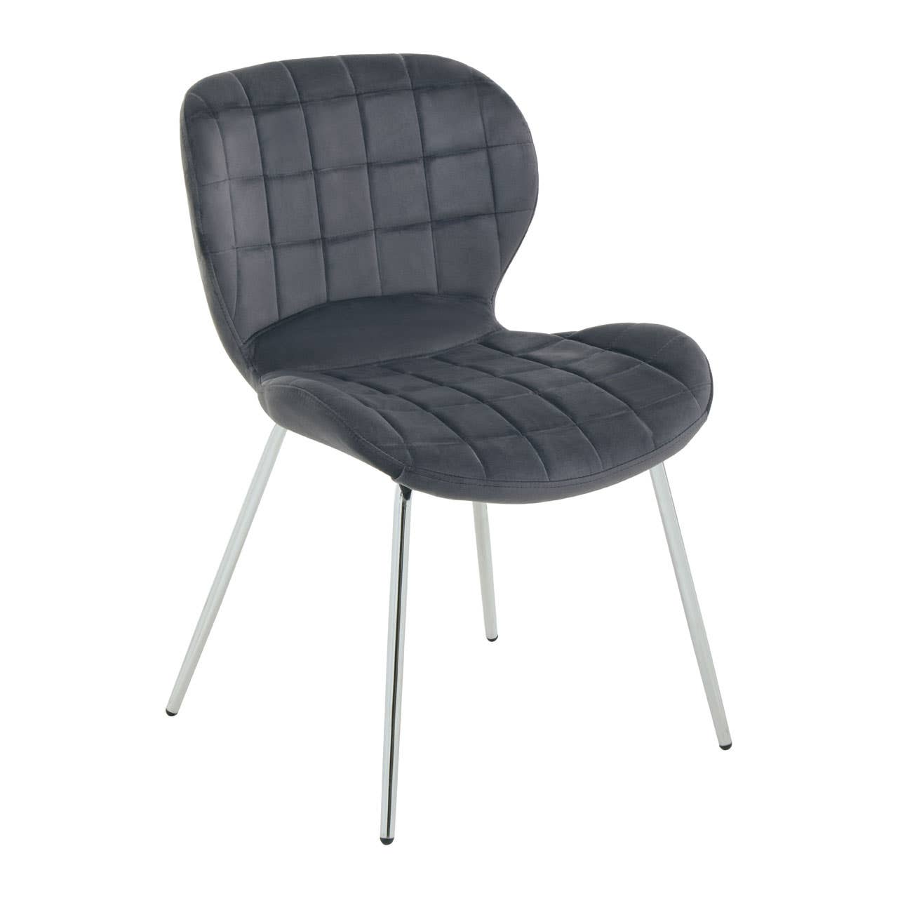 Noosa & Co. Dining Warton Grey Velvet Dining Chair House of Isabella UK