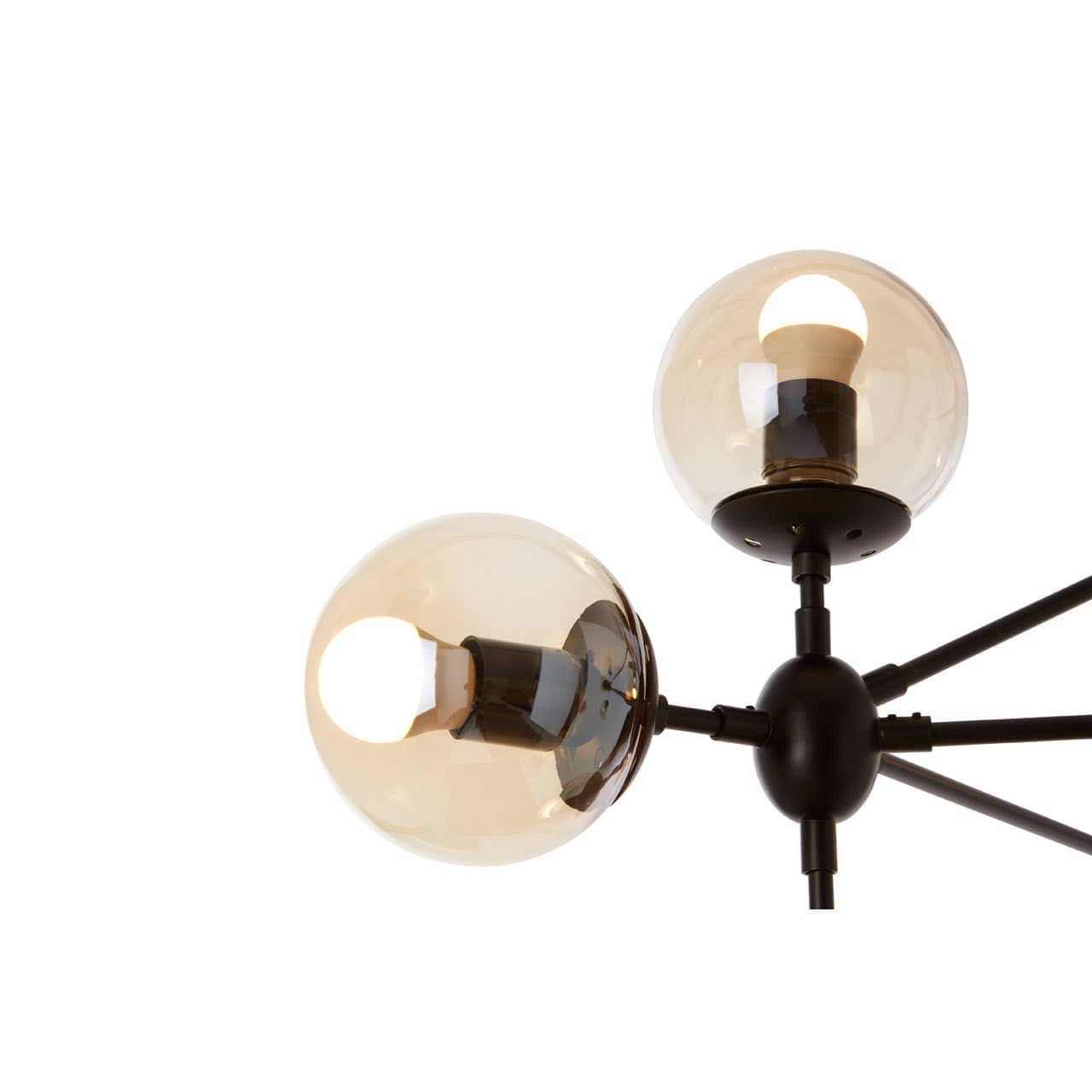 Noosa & Co. Lighting Abira 10 Bulb Matte Black Pendant Lamp House of Isabella UK