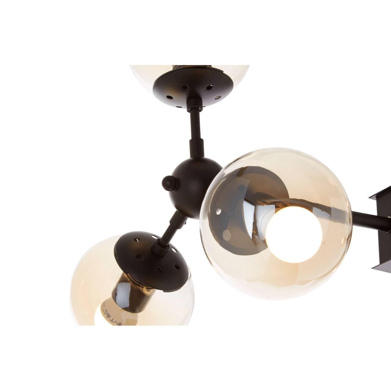 Noosa & Co. Lighting Abira 6 Bulb Matte Black Pendant Lamp House of Isabella UK