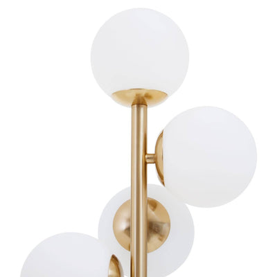 Noosa & Co. Lighting Abira Brushed Brass And White Marble Table Lamp House of Isabella UK