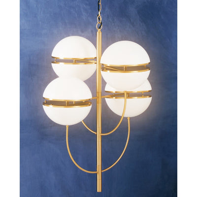 Noosa & Co. Lighting Abira Four Ball Brass Pendant Light House of Isabella UK