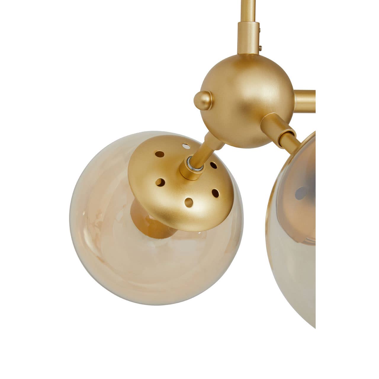 Noosa & Co. Lighting Abira Six Bulb Gold Finish Pendant Light House of Isabella UK