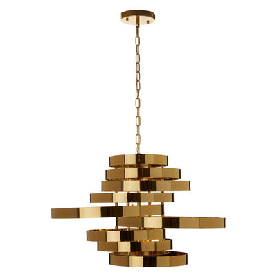 Noosa & Co. Lighting Alana 5 Bulb Gold Finish Pendant Lamp House of Isabella UK