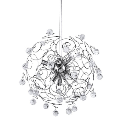 Noosa & Co. Lighting Crystal And Chrome Pendant Light House of Isabella UK