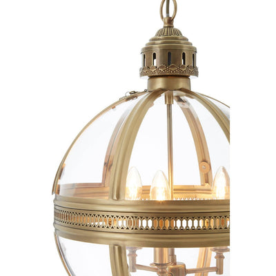 Noosa & Co. Lighting Hampstead Brass Finish Pendant Light House of Isabella UK