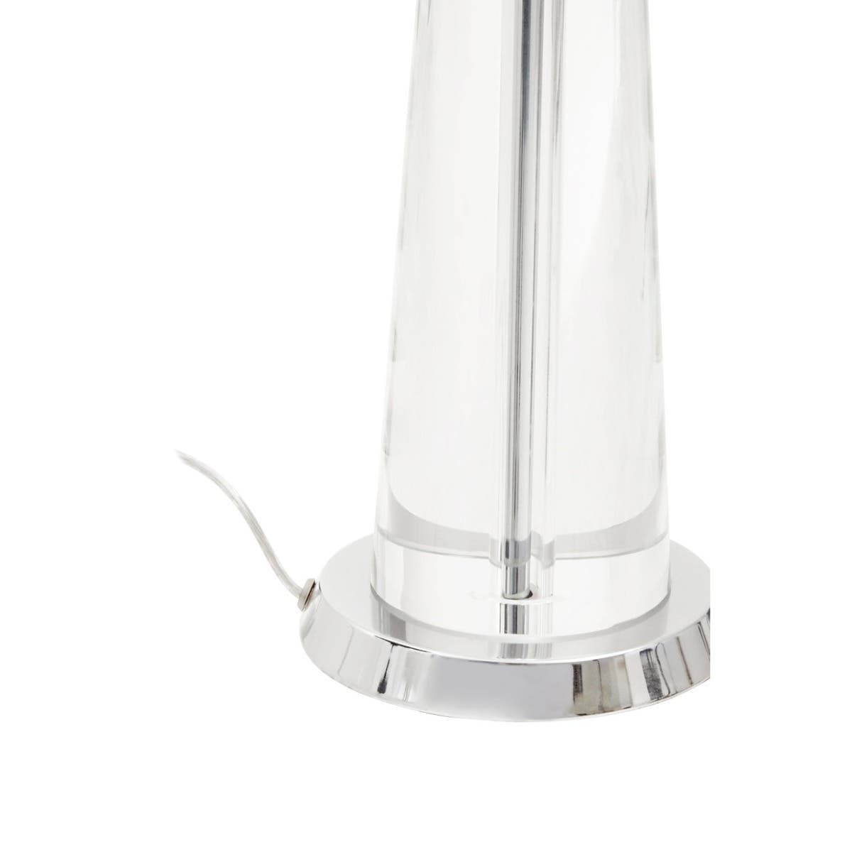 Noosa & Co. Lighting Helvetia Clear Crystal Table Lamp With Chrome Base House of Isabella UK