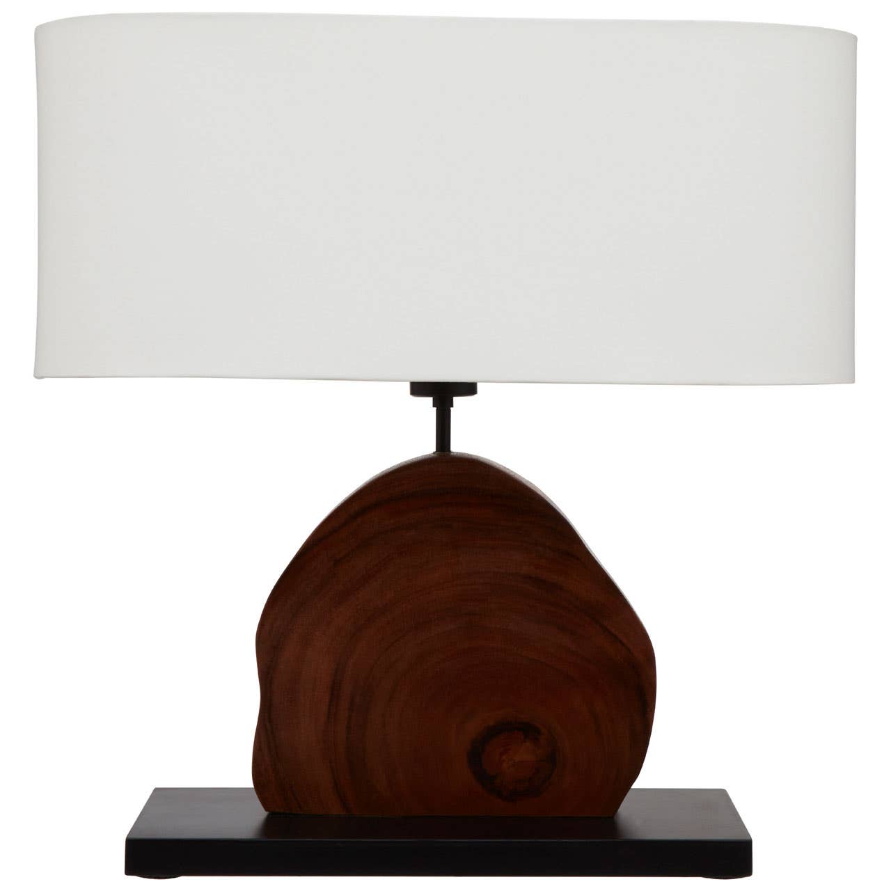 Noosa & Co. Lighting Hestina Table Lamp With Curved Wood Base House of Isabella UK