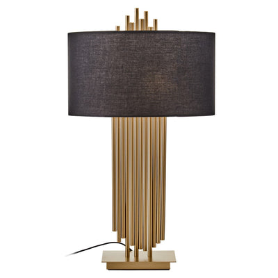 Noosa & Co. Lighting Impero Table Lamp With Black Linen Shade House of Isabella UK