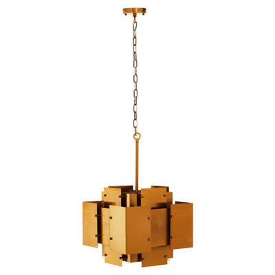 Noosa & Co. Lighting Karlo Metal Brass Finish Pendant Light With Four Bulbs House of Isabella UK