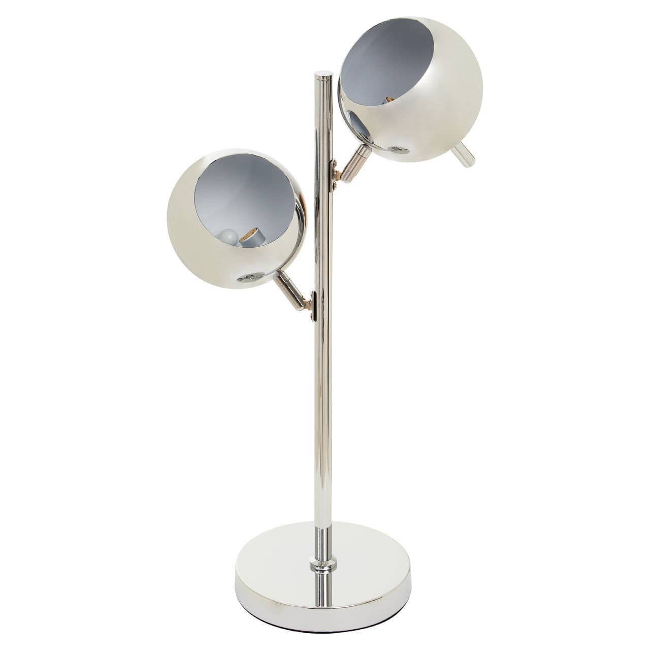 Noosa & Co. Lighting Karter Chrome Finish Table Lamp With Two Lights House of Isabella UK
