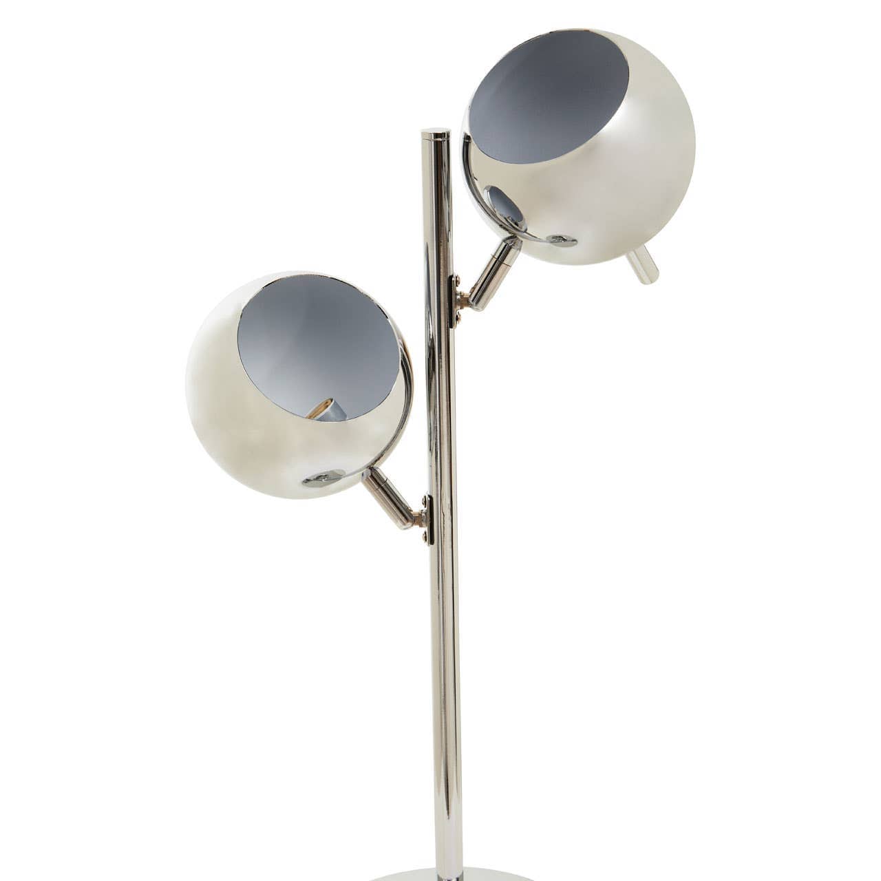 Noosa & Co. Lighting Karter Chrome Finish Table Lamp With Two Lights House of Isabella UK