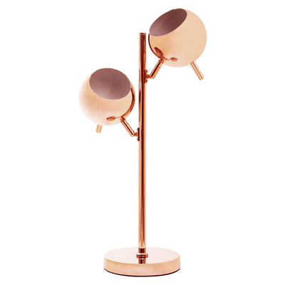 Noosa & Co. Lighting Karter Copper Finish Table Lamp With Two Lights House of Isabella UK
