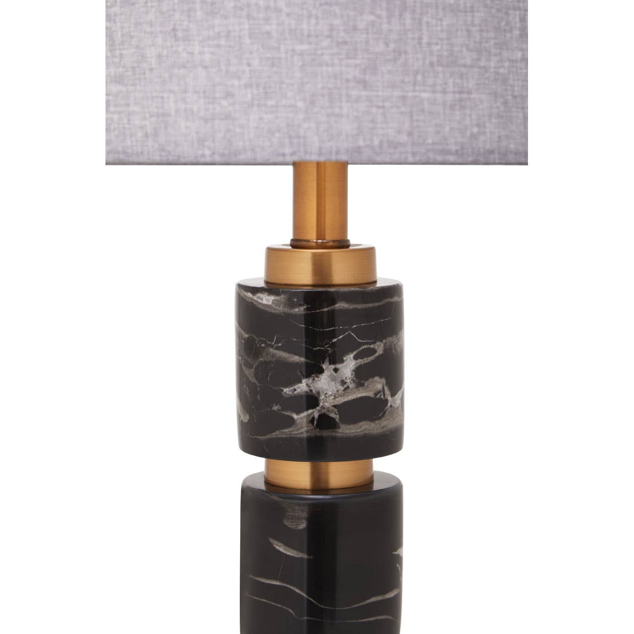 Noosa & Co. Lighting Marmo Grey Fabric Shade Table Lamp House of Isabella UK