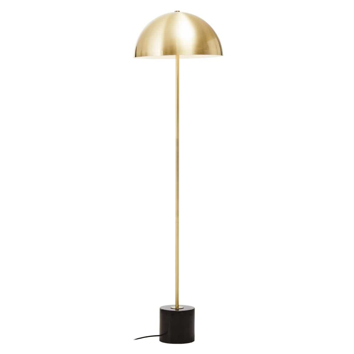 Noosa & Co. Lighting Murdoch Brushed Brass Metal Floor Lamp House of Isabella UK