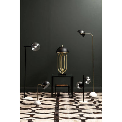 Noosa & Co. Lighting Murdoch Floor Lamp With Black Shade House of Isabella UK