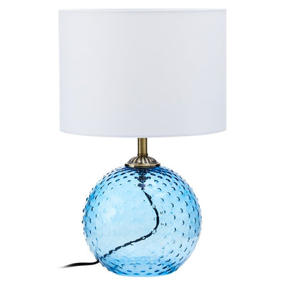 Noosa & Co. Lighting Noa Blue Glass Table Lamp House of Isabella UK
