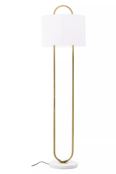 Noosa & Co. Lighting Nolan White And Gold Floor Lamp House of Isabella UK