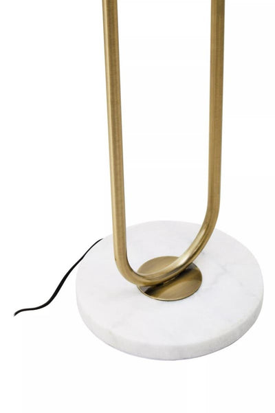 Noosa & Co. Lighting Nolan White And Gold Floor Lamp House of Isabella UK