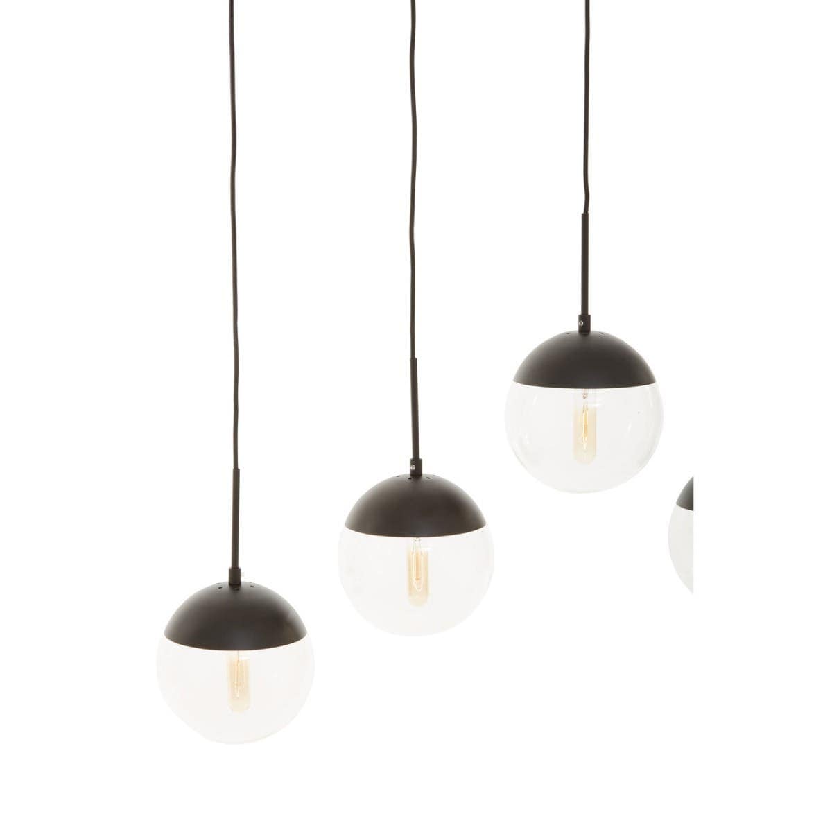 Noosa & Co. Lighting Revive Clear Glass Shades Pendant Light House of Isabella UK
