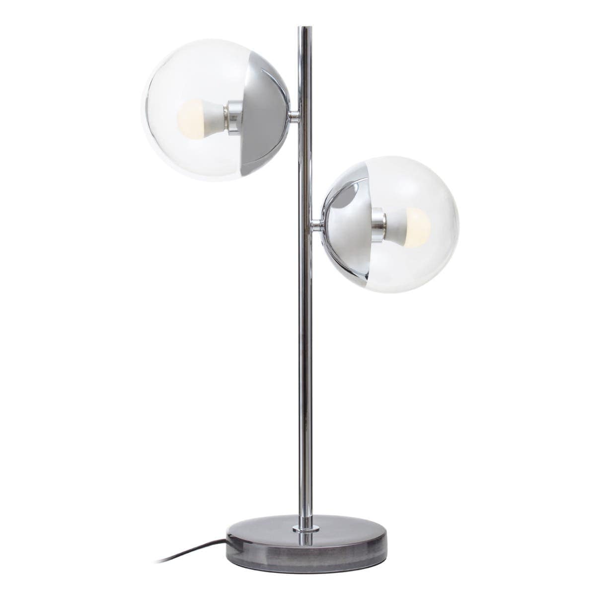 Noosa & Co. Lighting Revive Large Silver Finish Metal Table Lamp House of Isabella UK