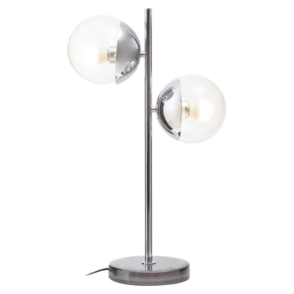 Noosa & Co. Lighting Revive Large Silver Finish Metal Table Lamp House of Isabella UK