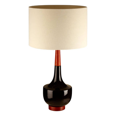 Noosa & Co. Lighting Sirus Table Lamp With Wood And Ceramic Base | OUTLET House of Isabella UK
