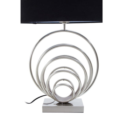 Noosa & Co. Lighting Zayda Brushed Chrome Sphere Table Lamp House of Isabella UK