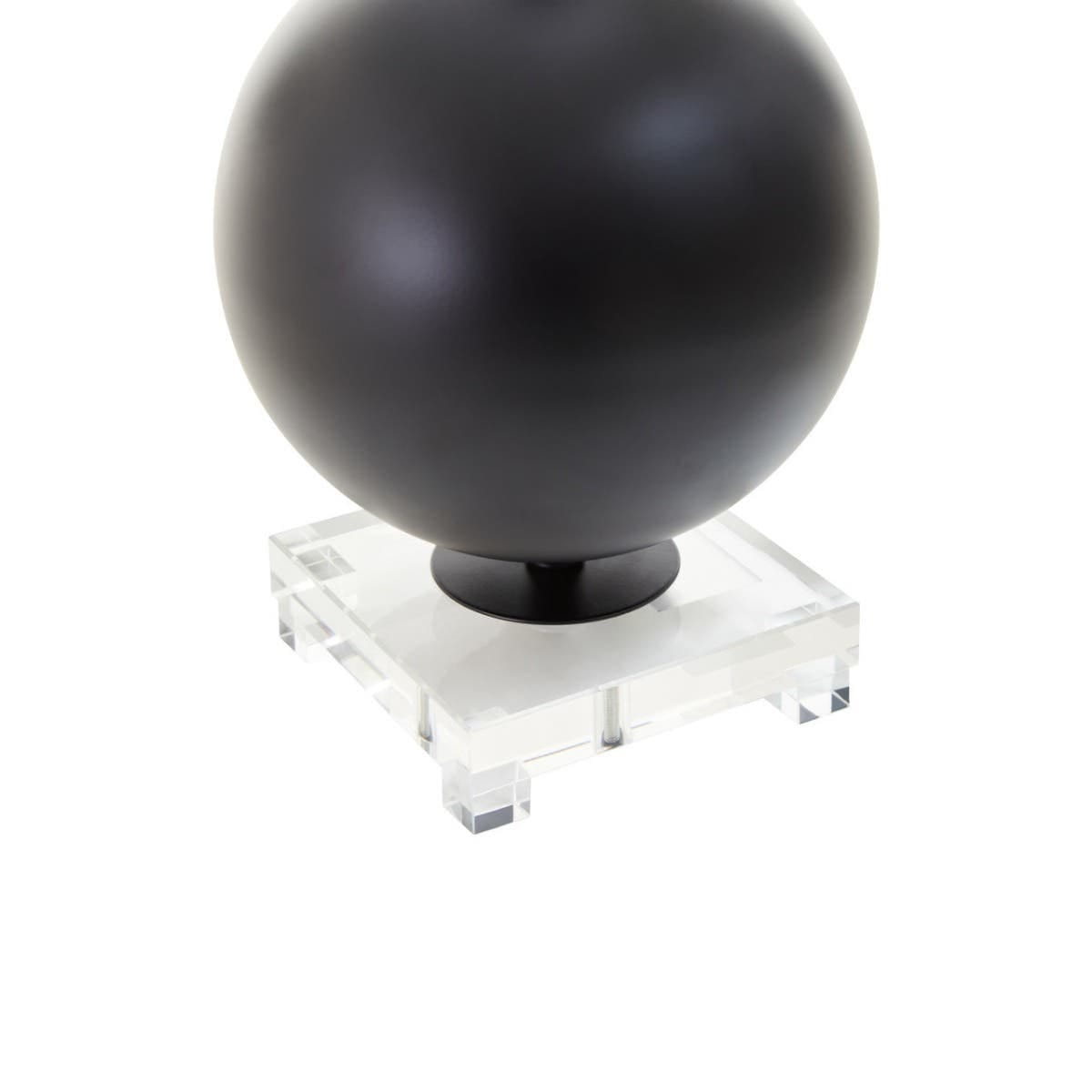 Noosa & Co. Lighting Zena Black Sphere Table Lamp House of Isabella UK