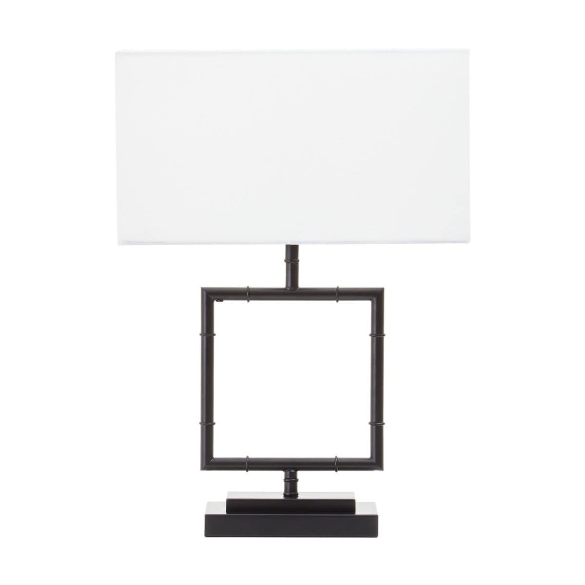 Noosa & Co. Lighting Zofie Matte Black Square Table Lamp House of Isabella UK