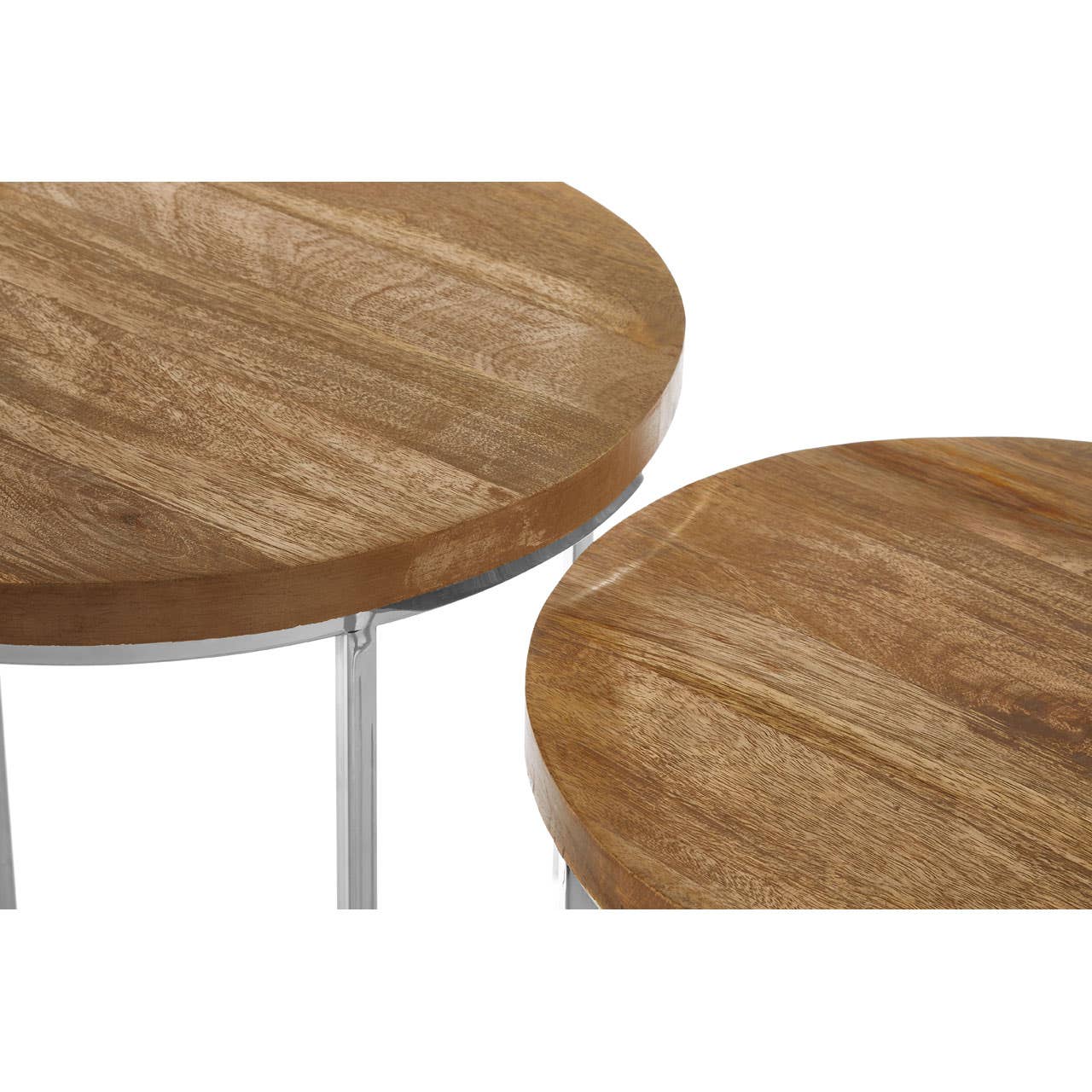 Noosa & Co. Living Agra Set Of 2 Round Side Tables House of Isabella UK