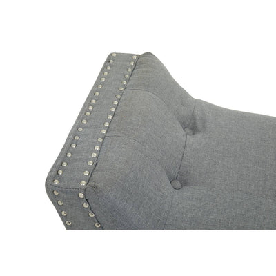 Noosa & Co. Living Alea Grey Fabric Bench House of Isabella UK