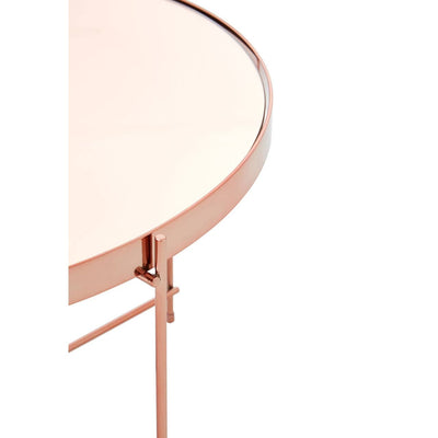 Noosa & Co. Living Allure Large Pink Mirror Side Table House of Isabella UK