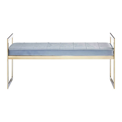 Noosa & Co. Living Allure Powder Blue / Gold Tufted Bench House of Isabella UK