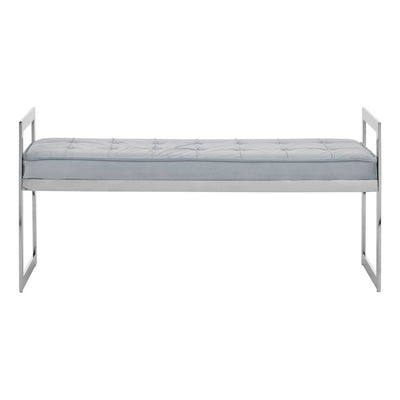 Noosa & Co. Living Allure Powder Blue / Silver Finish Bench House of Isabella UK
