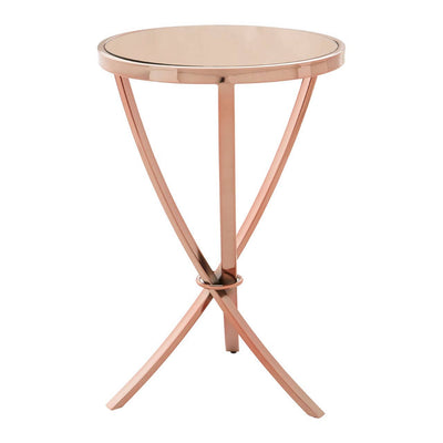 Noosa & Co. Living Allure Rose Gold Pinched Side Table House of Isabella UK