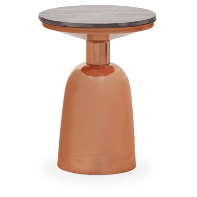 Noosa & Co. Living Amira Balck Marble Top Copper Base Side Table House of Isabella UK