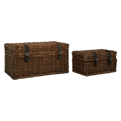 Noosa & Co. Living Argento Natural Rattan Storage Trunks House of Isabella UK