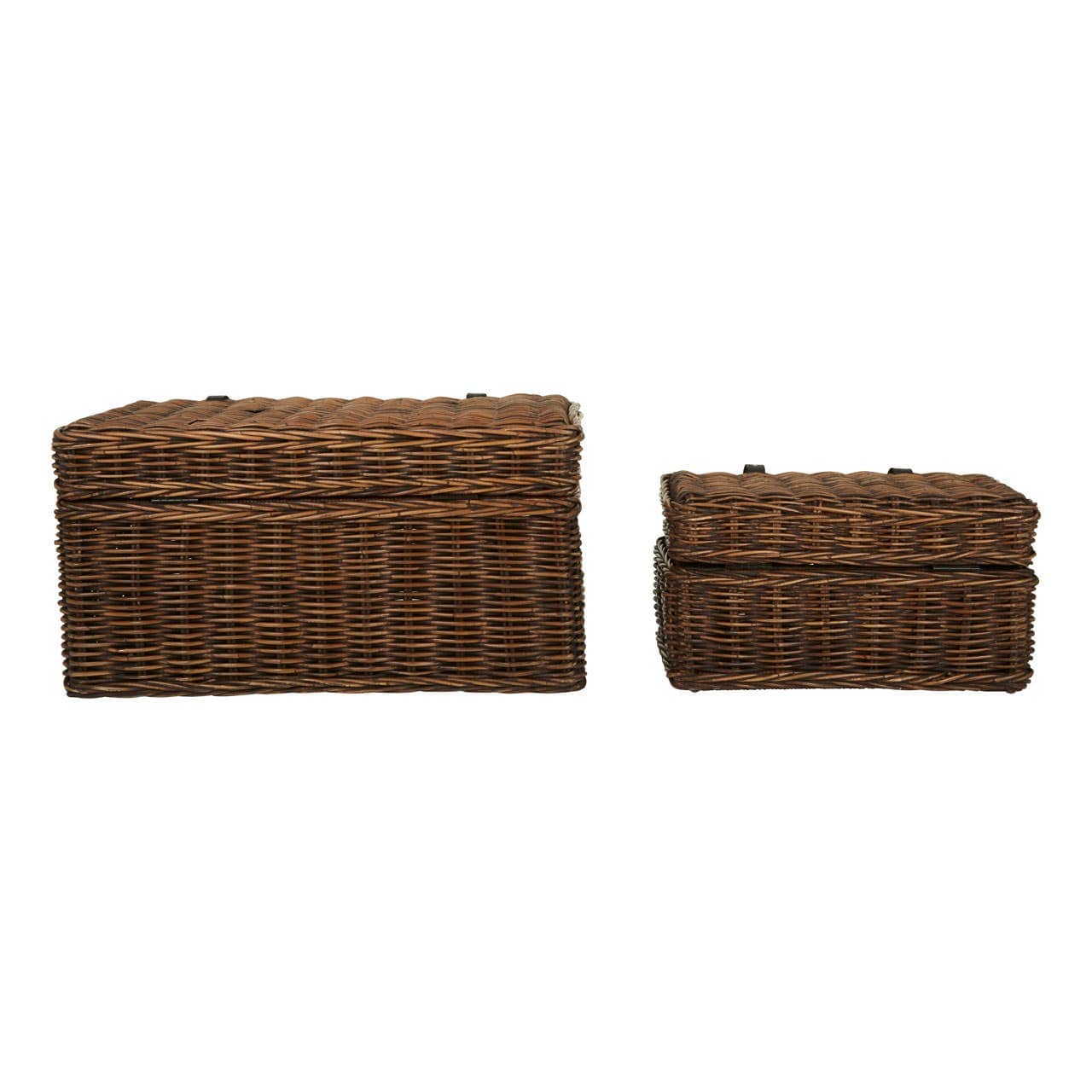 Noosa & Co. Living Argento Natural Rattan Storage Trunks House of Isabella UK